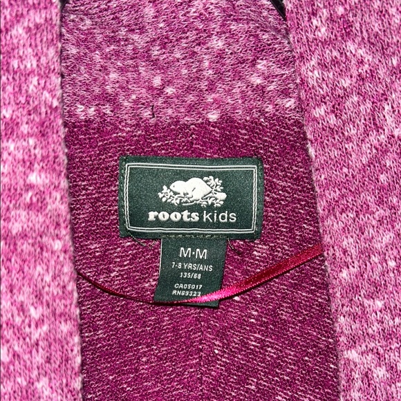 Roots kids Cozy Maroon Open-Front Sweater - Picture 3 of 3